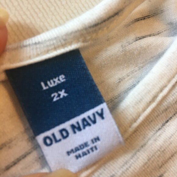 Old Navy Luxe Tee Womens 2X Light Heather Gray Short Sleeve Super Soft - Picture 7 of 8